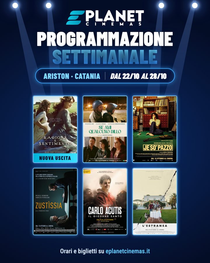 Post: programmazione settimanale dell'Ariston di Catania