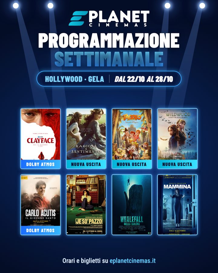 Post: programmazione settimanale del cinema Hollywood di Gela