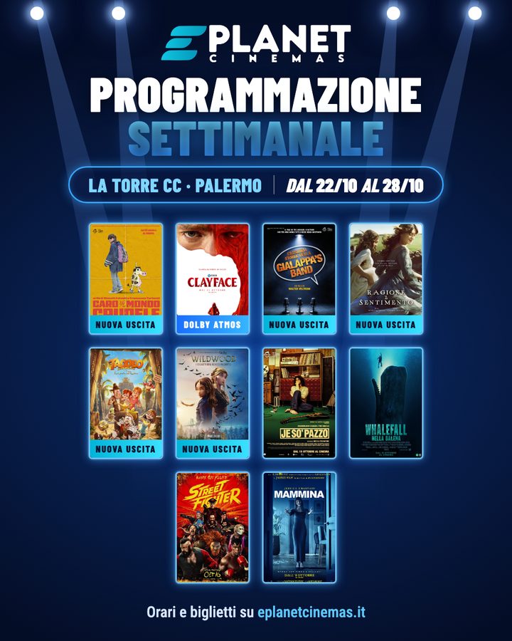 Post: programmazione settimanale di Eplanet La Torre a Palermo